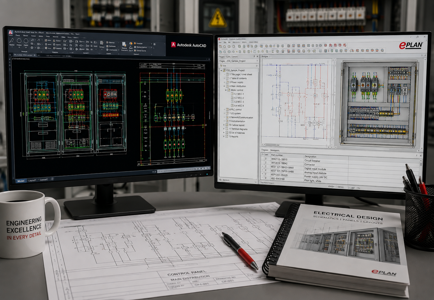 Electrical Design AutoCAD and EPLAN